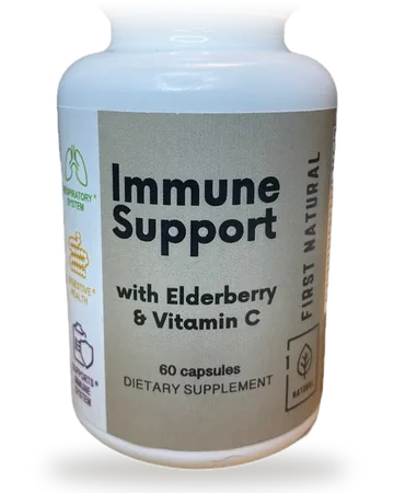 Frasco de Immune Support de First Natural