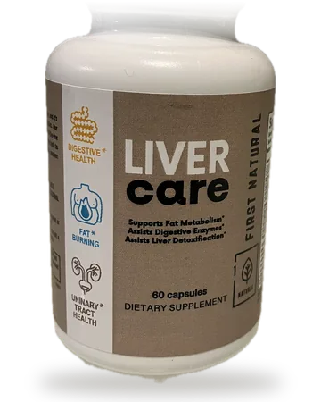 Frasco de Liver Care de First Natural