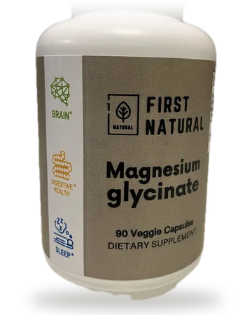 Frasco de Magnesium Glycinate de First Natural