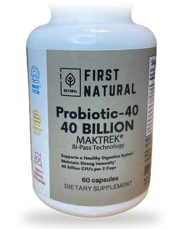 Frasco de Probiotic-40 de First Natural